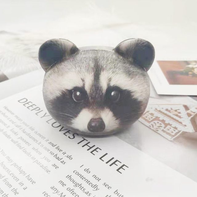 Slow-Rise Raccoon Head Squishy