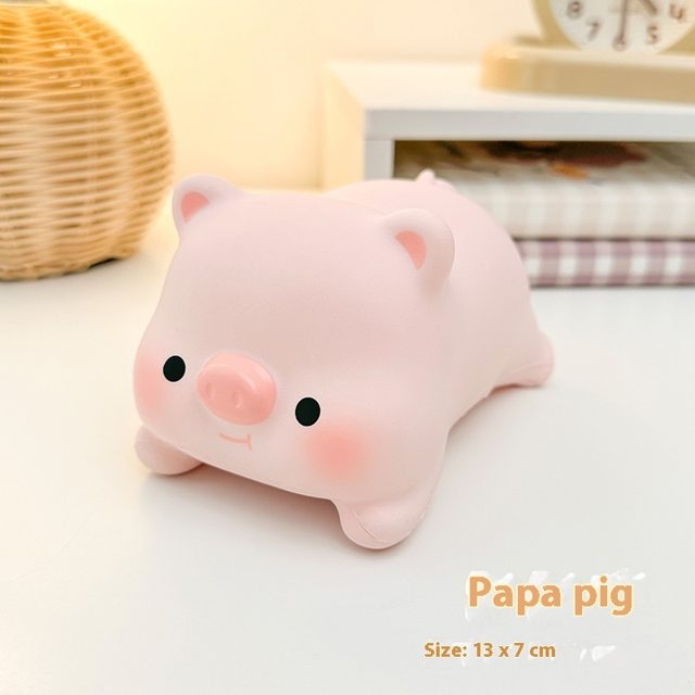 Papa Pig Lounging Squishy