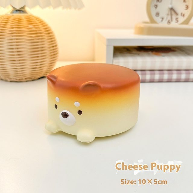 Cheese Puppy Roll Squishy