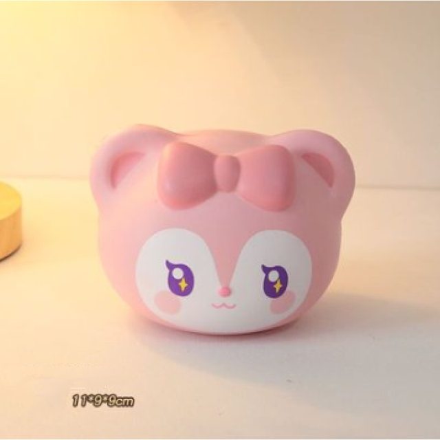 Pink Bow Raccoon Squishy