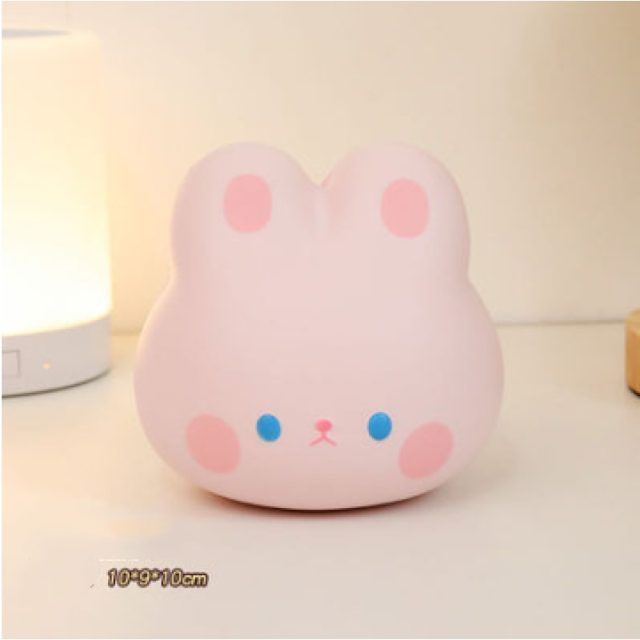 Pink Bunny With Blue Eyes Squishy