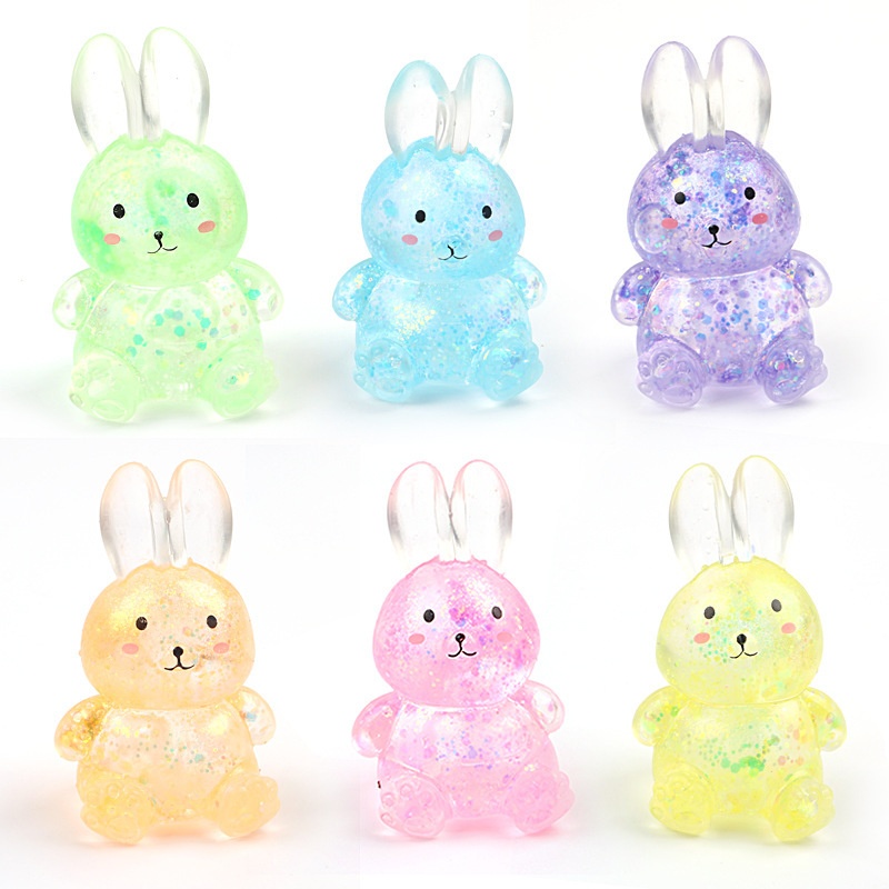 Glitter Galaxy Bunny Squishy