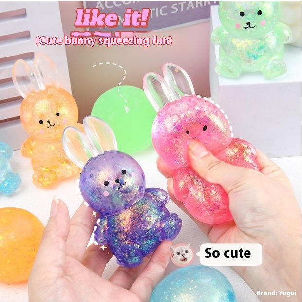 Glitter Galaxy Bunny Squishy โ photo 2
