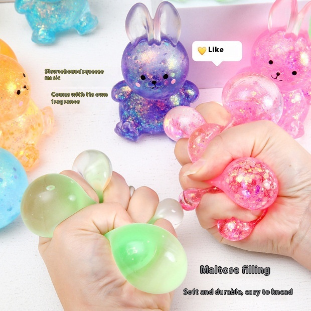 Glitter Galaxy Bunny Squishy โ photo 4