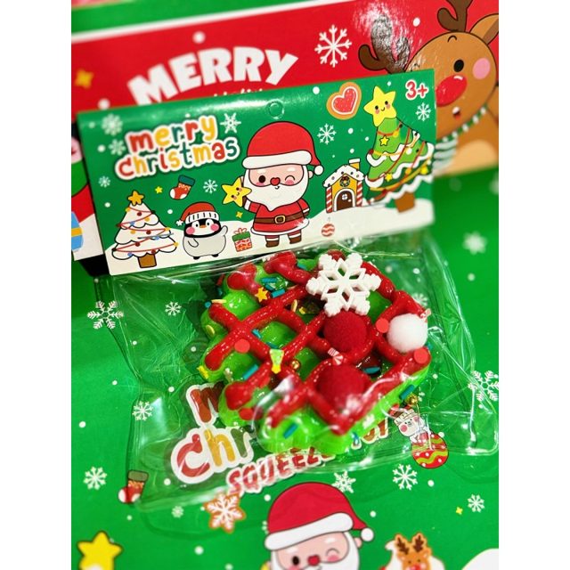 Merry Christmas Waffle Squishy