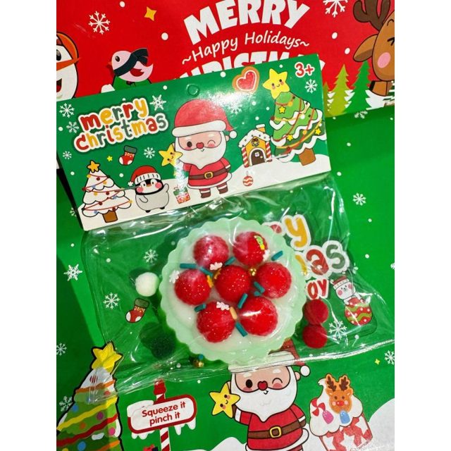 Merry Berry Christmas Cake Squishy
