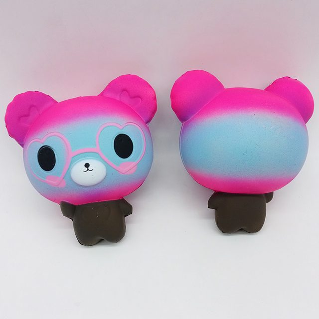 Galaxy Bear in Heart Glasses