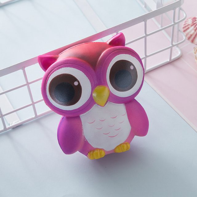 Slow-Rise Big-Eyed Owl Squishy