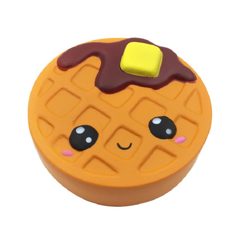 Kawaii Waffle Squishy with Syrup