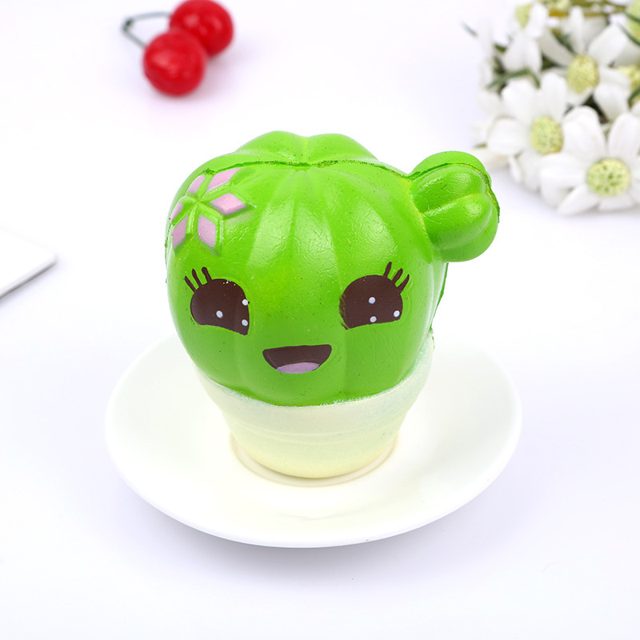 Smiley Cactus Pot Slow-Rise Squishy โ photo 2