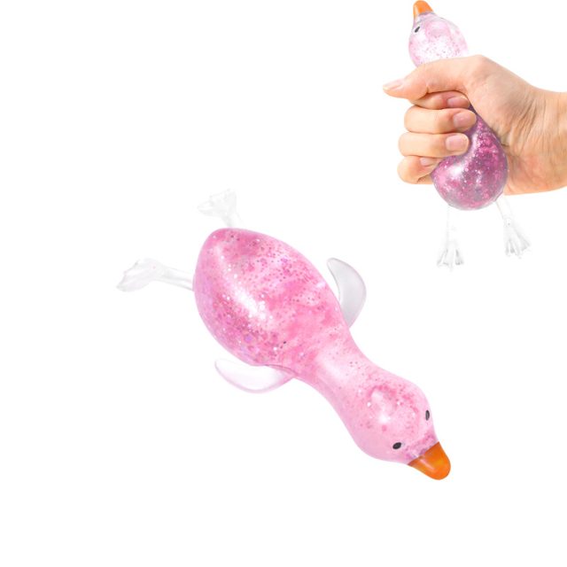 Glitter Goose Squeeze Toy