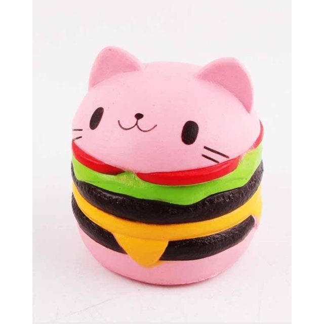 Kitty Burger Stack Squishy