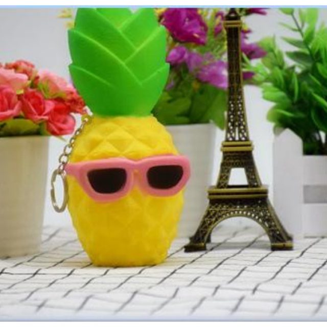 Cool Shades Pineapple Keychain Squishy