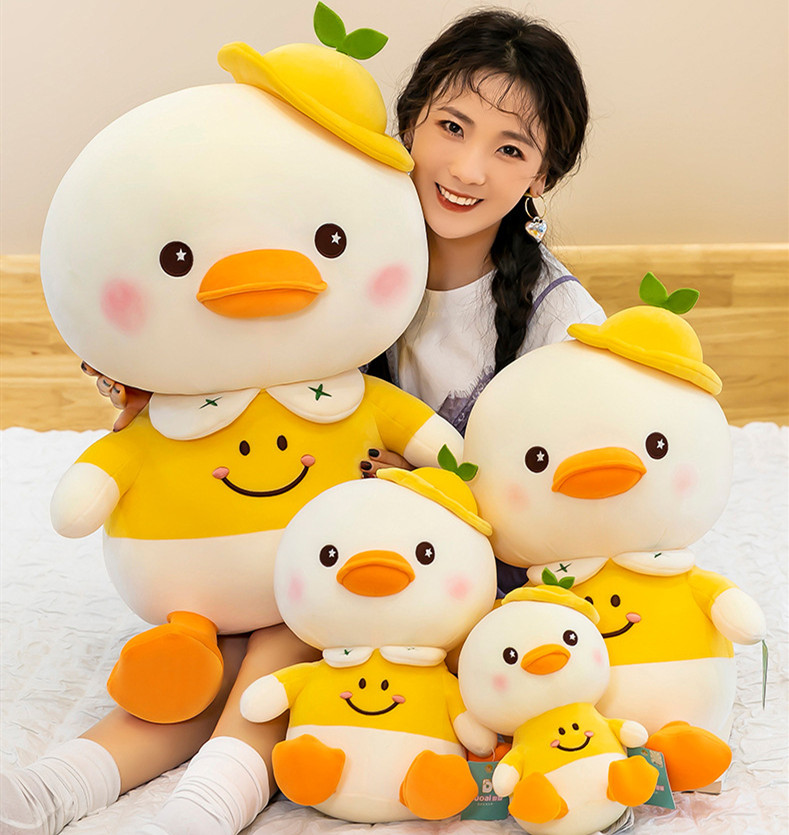 Smiling Little Yellow Duck Plush