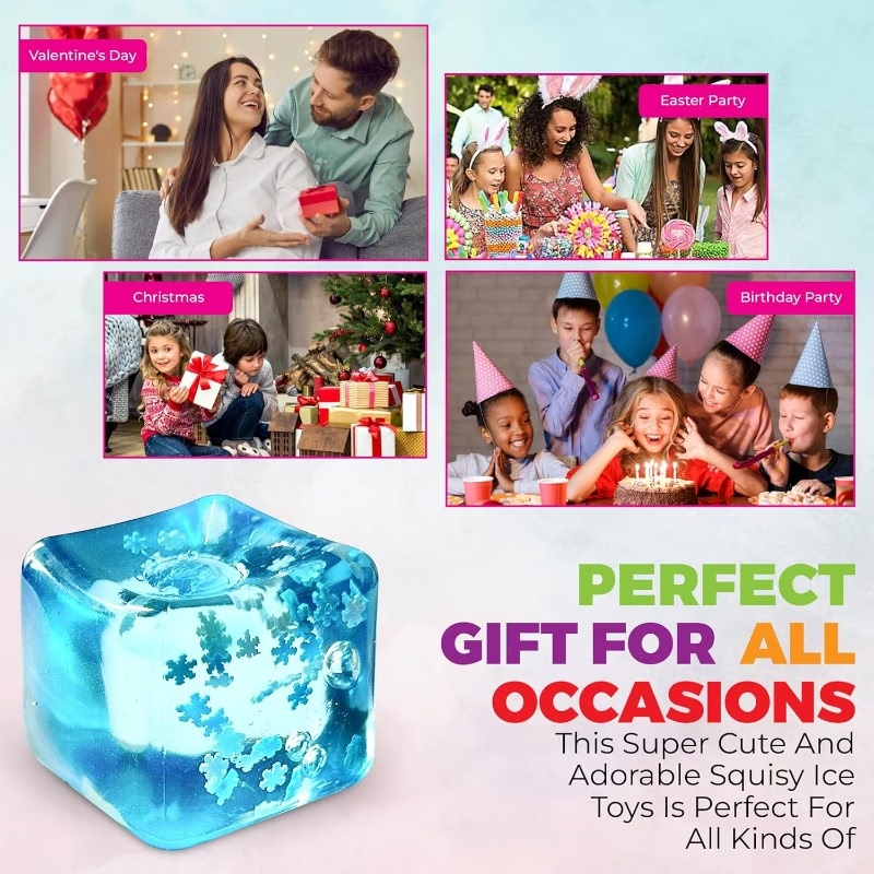 Snowflake Ice Cube Squish Block — photo 5
