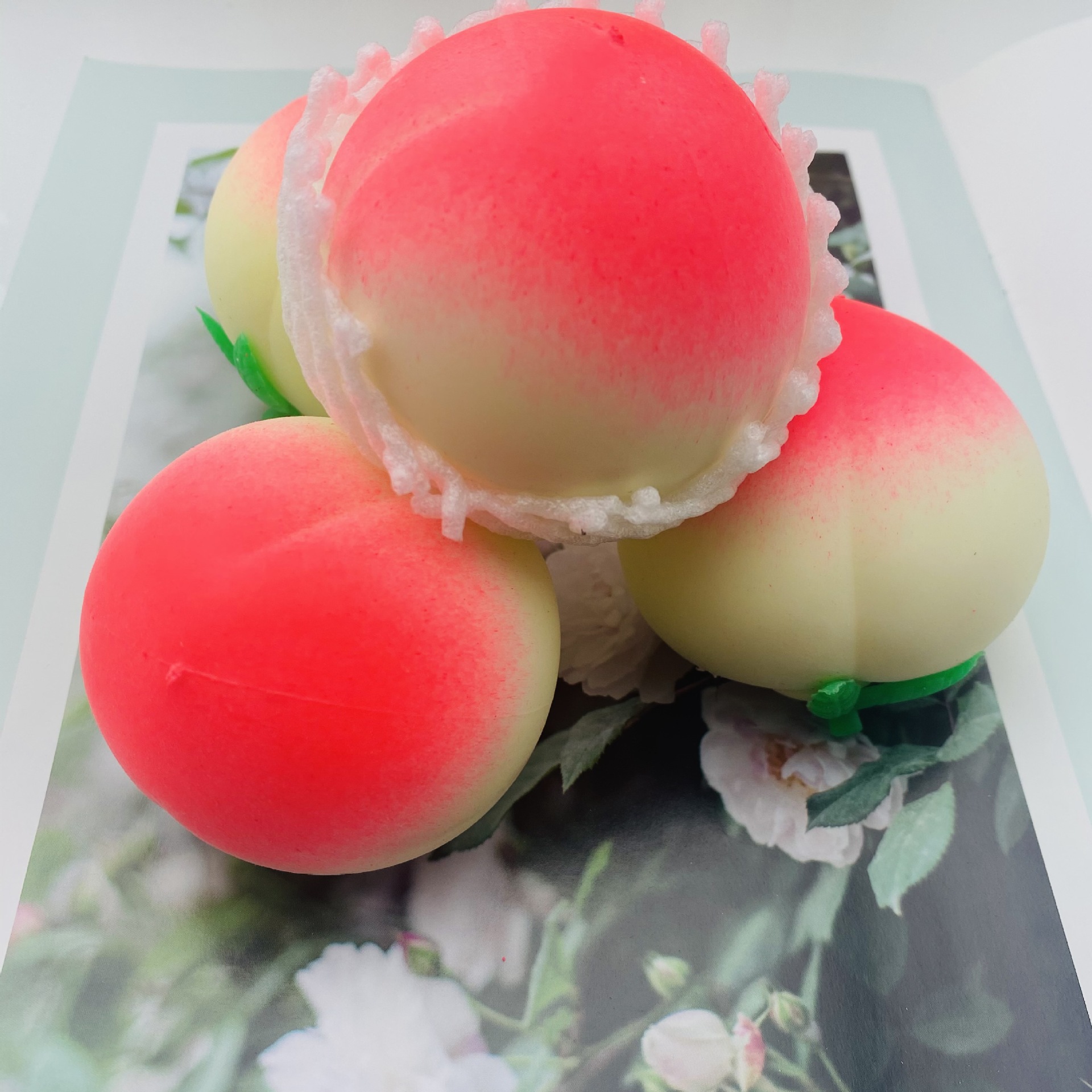 Squishy Blushing Peach Squeeze Ball — photo 2