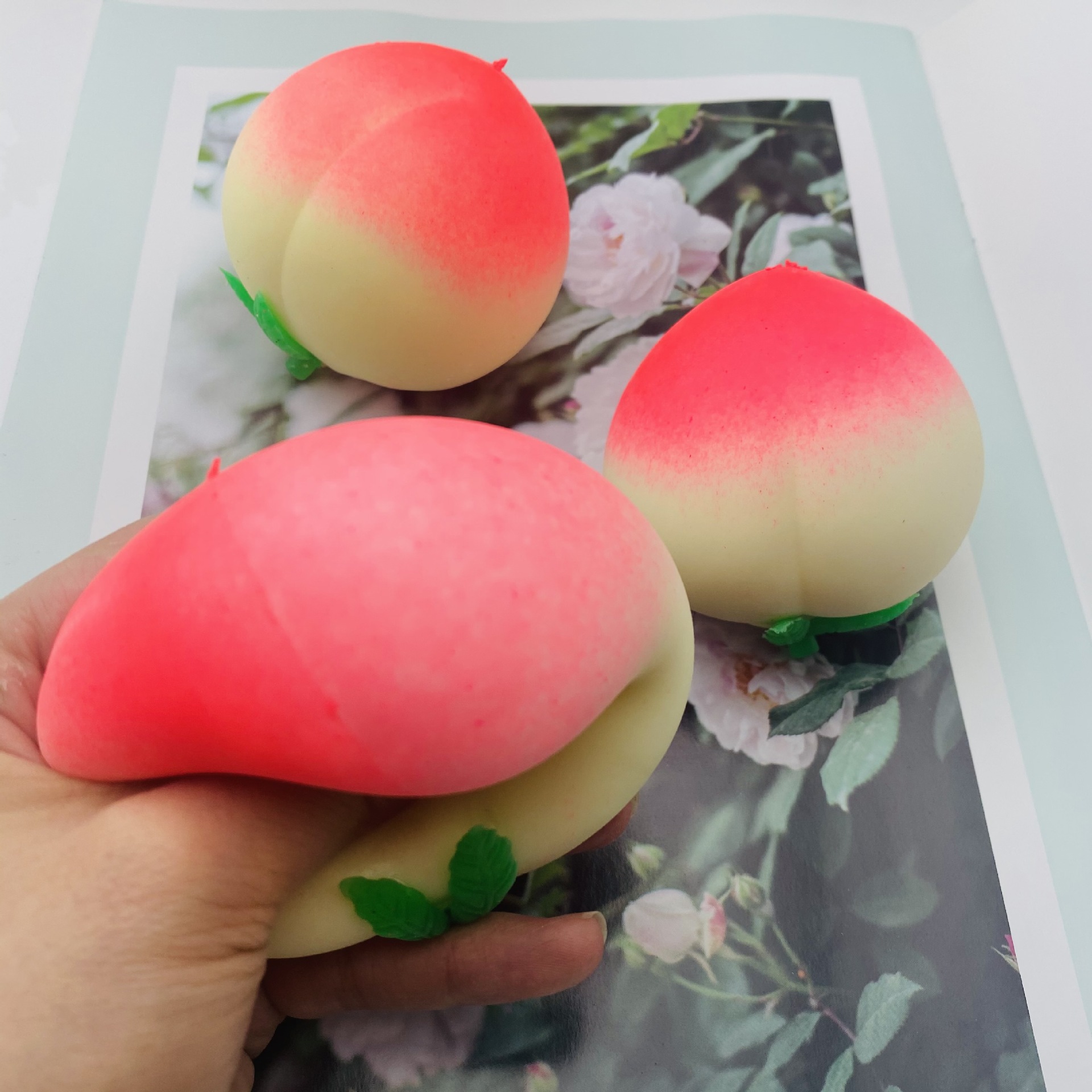 Squishy Blushing Peach Squeeze Ball — photo 4