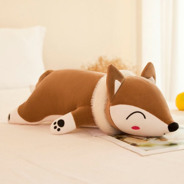 Sleepy Red Fox Pillow Plush — photo 3