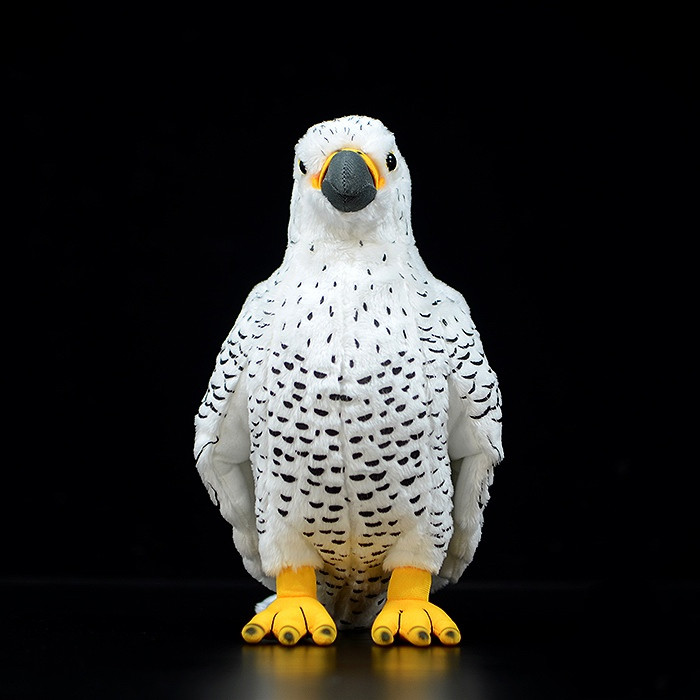 Lifelike White Gyrfalcon Plushie