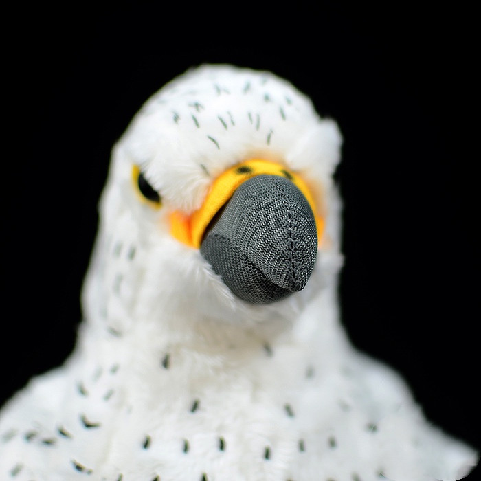 Lifelike White Gyrfalcon Plushie — photo 2