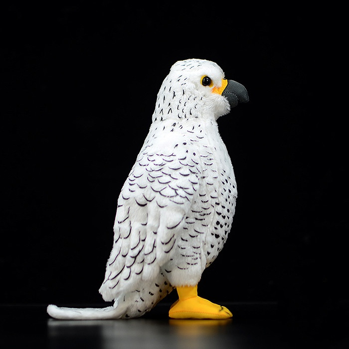 Lifelike White Gyrfalcon Plushie — photo 4