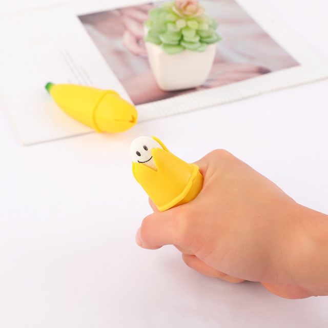 Peek-a-Boo Banana Ghost Squeeze