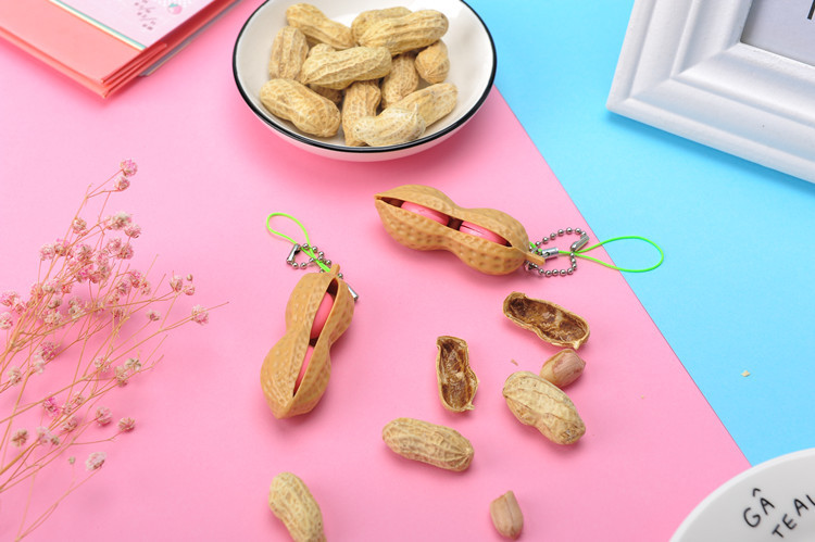 Pop-A-Peanut Bean Keychain Fidget — photo 3