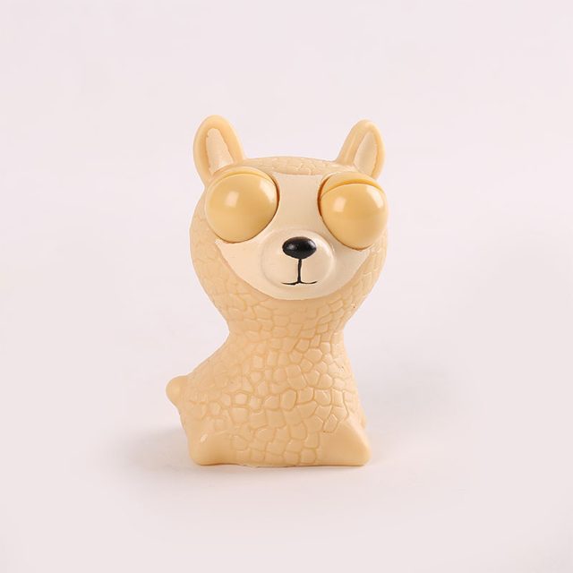Pop-Eye Squinty Alpaca Squeeze Toy