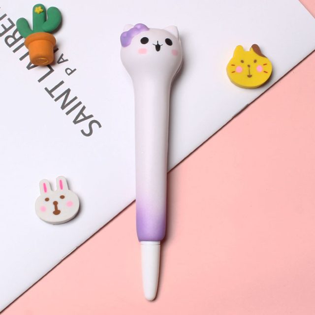 Squishy Galaxy Kitty Gel Pen