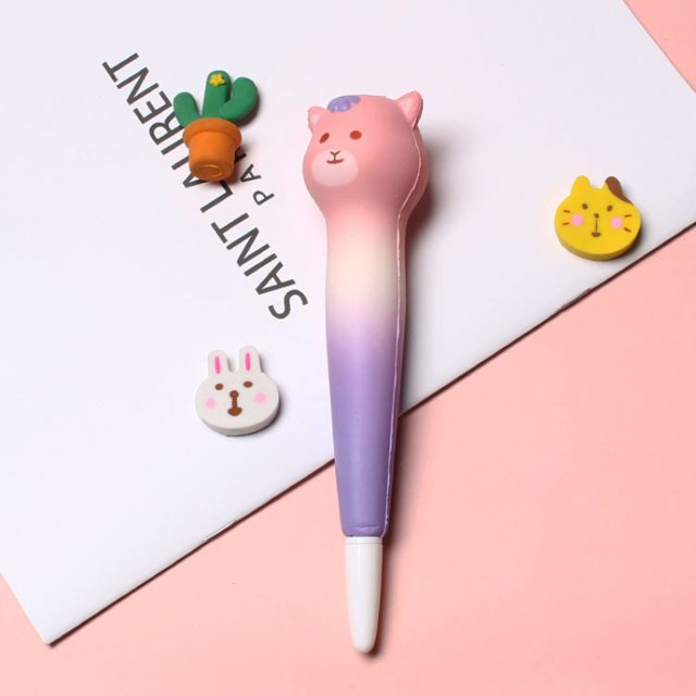 Squishy Alpaca Gel Pen