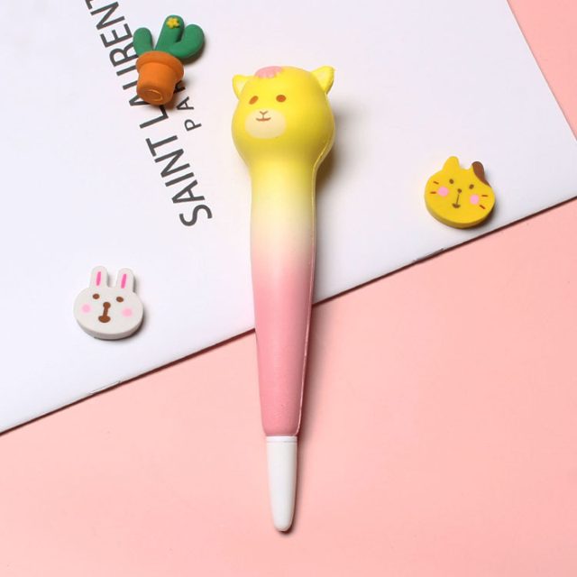 Squishy Sunset Pup Gel Pen