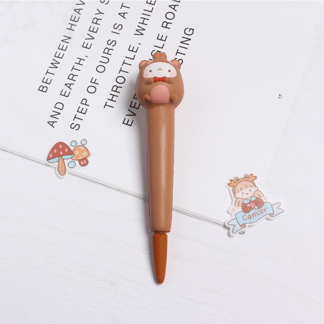 Acorn Squirrel Squishy Gel Pen