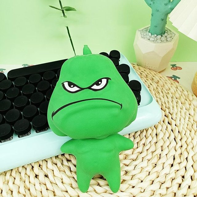 Grumpy Sprout Monster Squeeze Toy