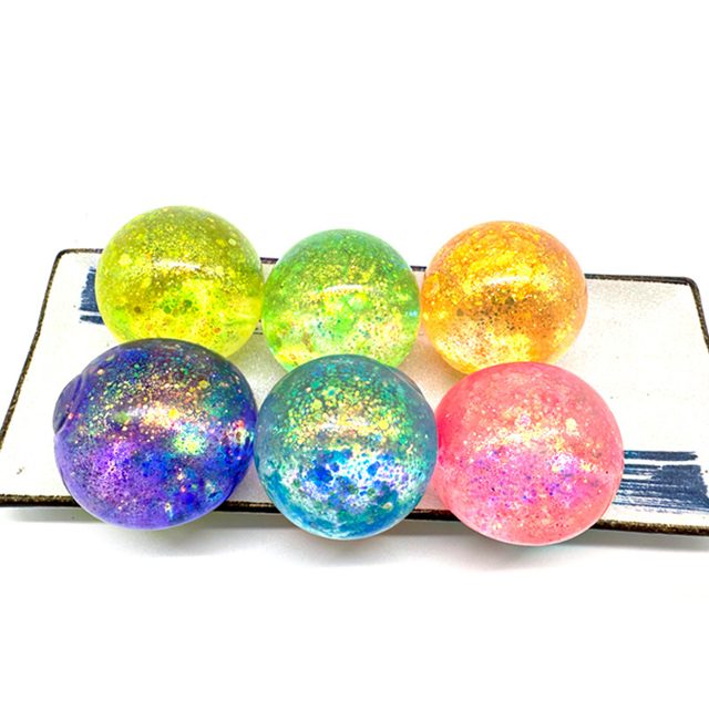 Galaxy Glitter Squish Ball