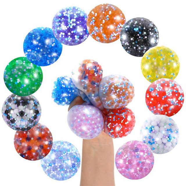 Tiny Bead Confetti Squish Ball