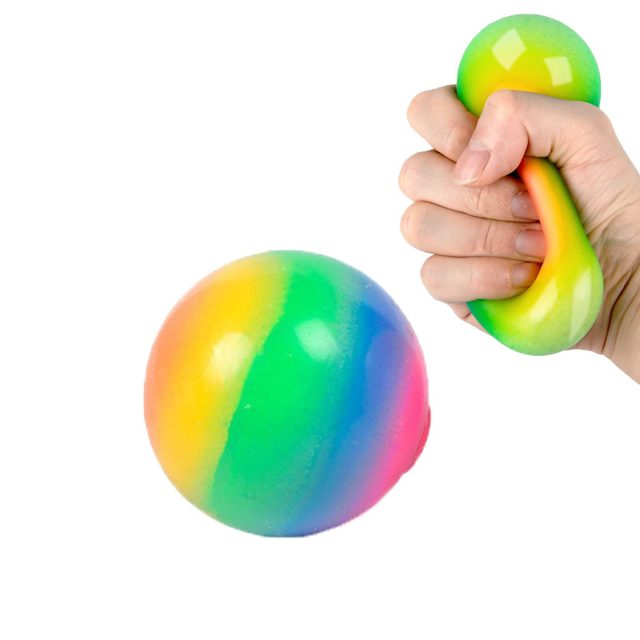 Rainbow Stretch Squish Ball