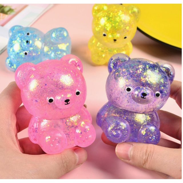 Aurora Glitter Gummy Bear Squishy