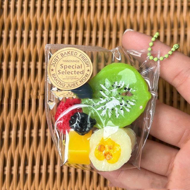 Fruit Medley Squishy Bag Charm