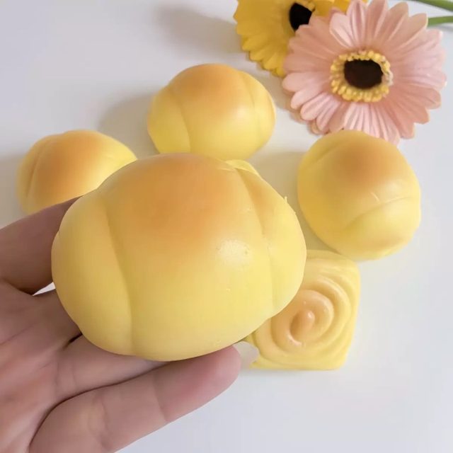 Soft Round Milk Bun Squishy