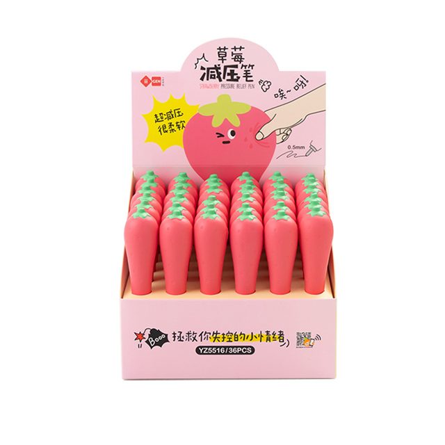 Squishy Strawberry Gel Pen