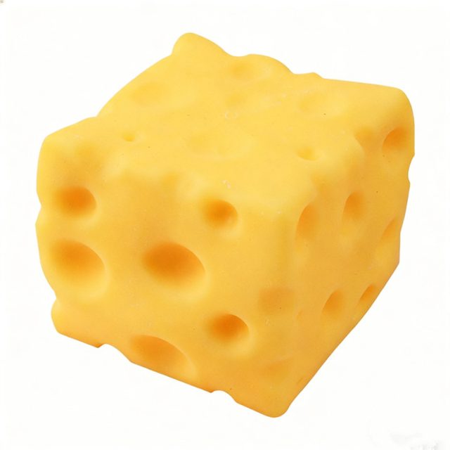 Swiss Cheese Cube Squishy
