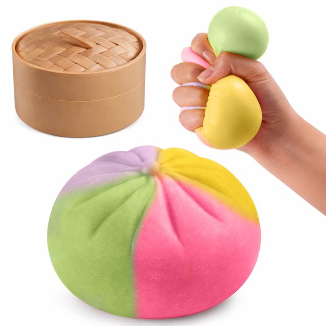 Rainbow Steamed Bun Squishy