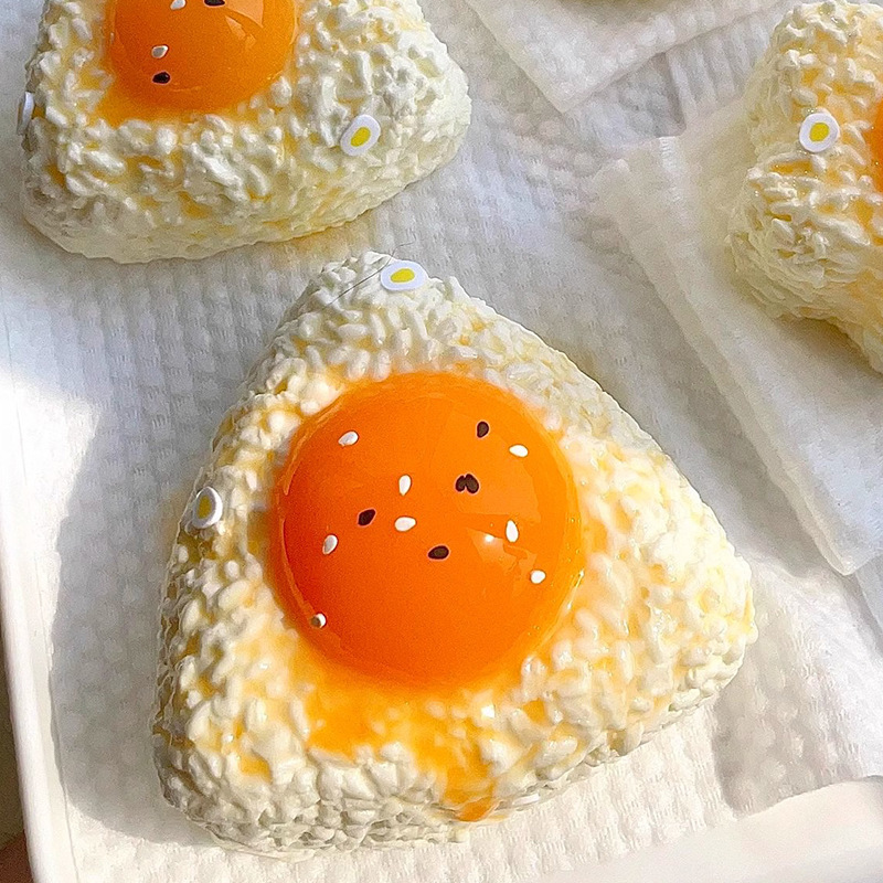 Eggy Onigiri Rice Ball Squishy