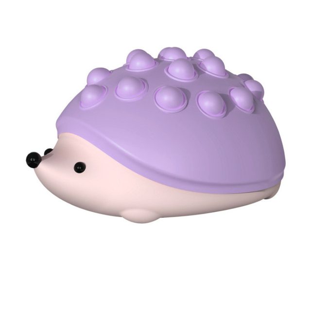 Push-Pop Hedgehog Squishy (Purple)
