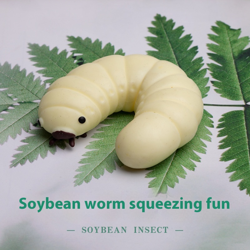 Pinch-Me Cream Grub Squishy — photo 4