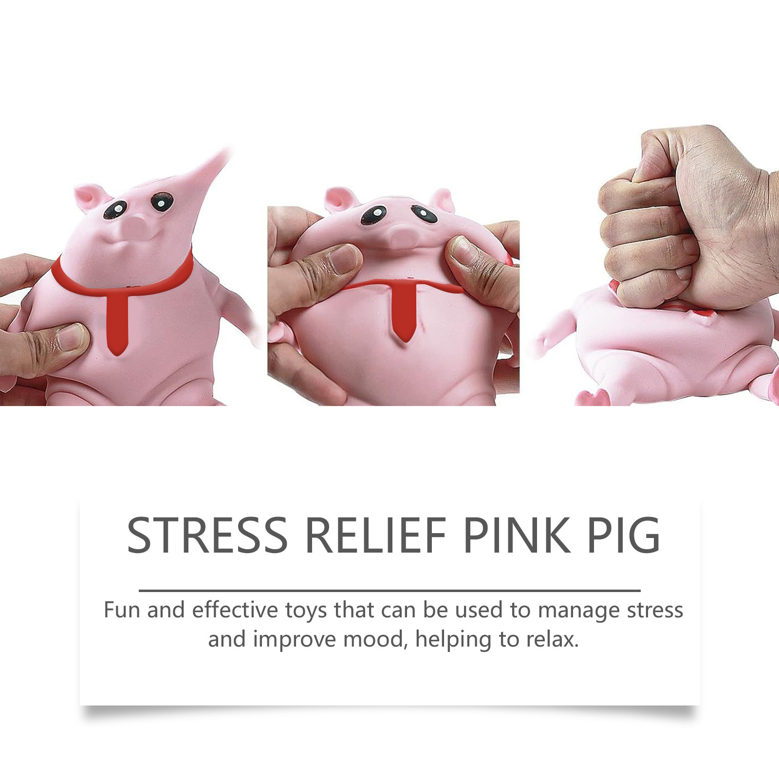 Squishy Pink Pig Stress Buddy — photo 5