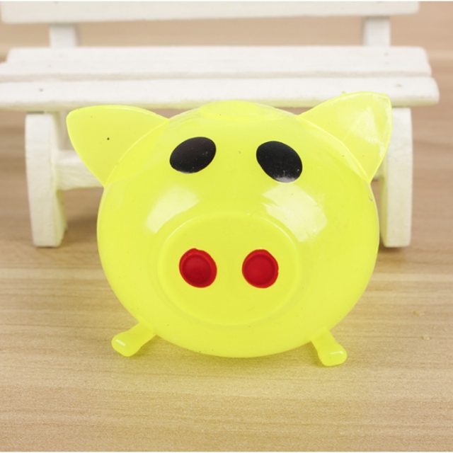 Yellow Splat Pig Squishy