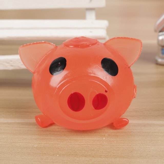 Red Splat Pig Squishy