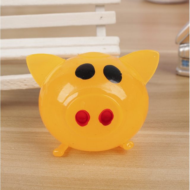 Orange Jelly Splat Pig Squishy