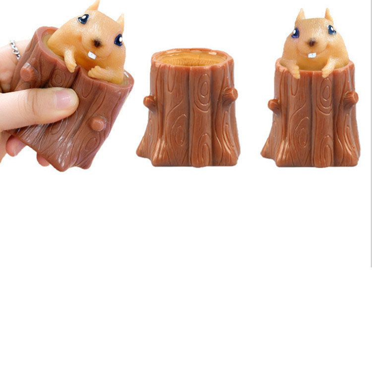 Pop-Up Squirrel Tree Stump Toy โ photo 2